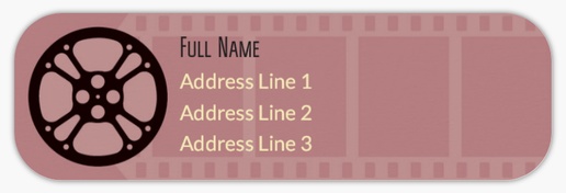 Design Preview for Theater Return Address Labels Templates, White Paper
