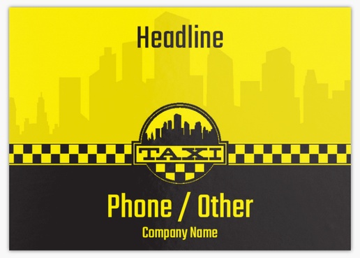 Design Preview for Design Gallery: Taxi Service Postcards, A6 (105 x 148 mm)