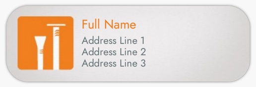 Design Preview for Handyman Return Address Labels Templates, White Paper