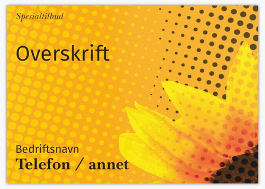 Forhåndsvisning av design for Designgalleri: Blomster og grønne planter Postkort, A6 (105 x 148 mm)