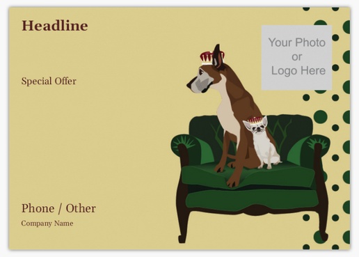 Design Preview for Design Gallery: Animals & Pet Care Postcards, A6