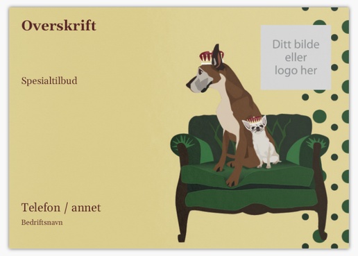 Forhåndsvisning av design for Designgalleri: Dyr og dyrestell Postkort, A6 (105 x 148 mm)