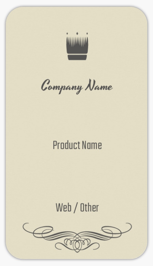Design Preview for Modern & Simple Product Labels on Sheets Templates, 2" x 3.5" Rounded Rectangle