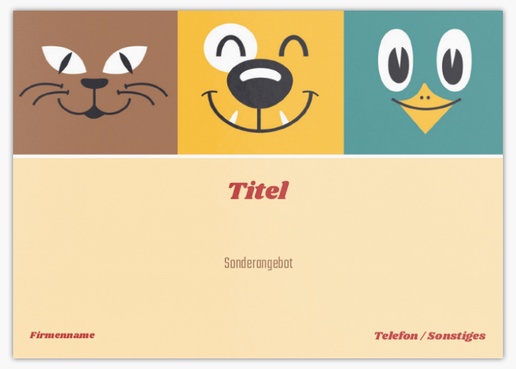 Designvorschau für Designgalerie: Postkarten Tiere & Tierbetreuung, A6 (105 x 148 mm)