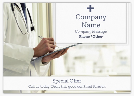 Design Preview for Design Gallery: Medical Equipment & Pharmaceuticals Postcards, A6
