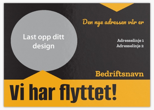 Forhåndsvisning av design for Designgalleri: Flytting Postkort, A6 (105 x 148 mm)