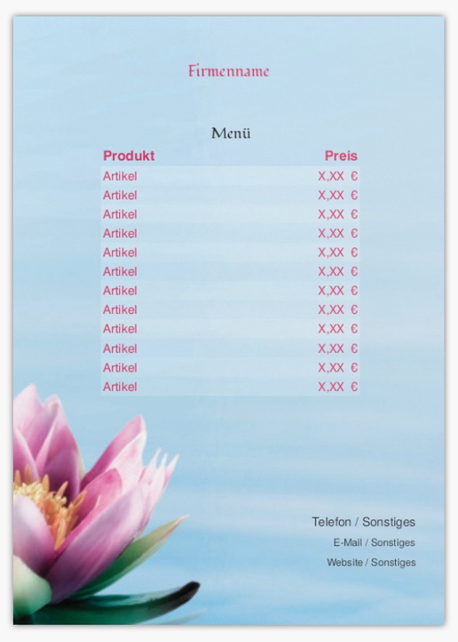 Designvorschau für Designgalerie: Postkarten Essen & Trinken, A6 (105 x 148 mm)