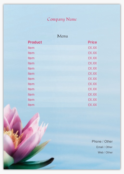 Design Preview for Design Gallery: Restaurants Postcards, A6 (105 x 148 mm)