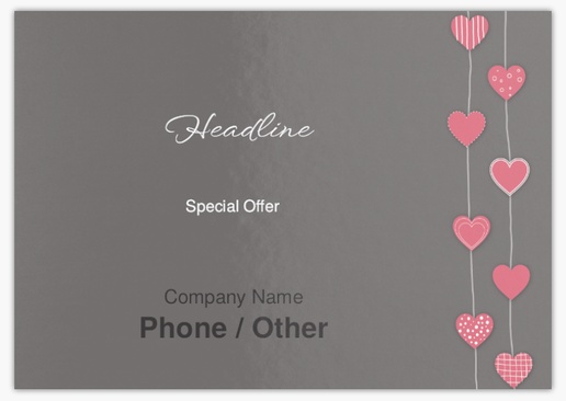 Design Preview for Design Gallery: Valentine's Day Postcards, A5 (148 x 210 mm)