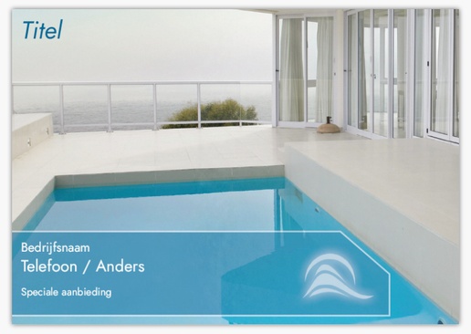Voorvertoning ontwerp voor Ontwerpgalerij: Zwembad en spa Ansichtkaarten, A5 (148 x 210 mm)