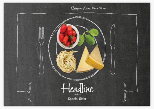 Design Preview for Design Gallery: Food Catering Postcards, A5