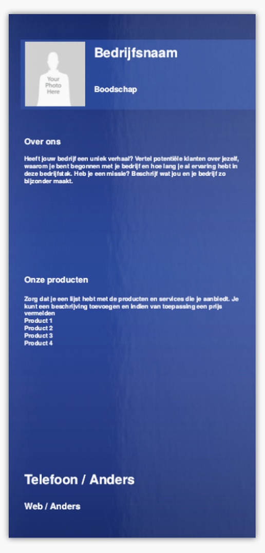 Voorvertoning ontwerp voor Ontwerpgalerij: Zakelijke oplossingen Postkaarten, DL (99 x 210 mm)
