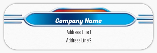 Design Preview for Auto Dealers Return Address Labels Templates, White Paper
