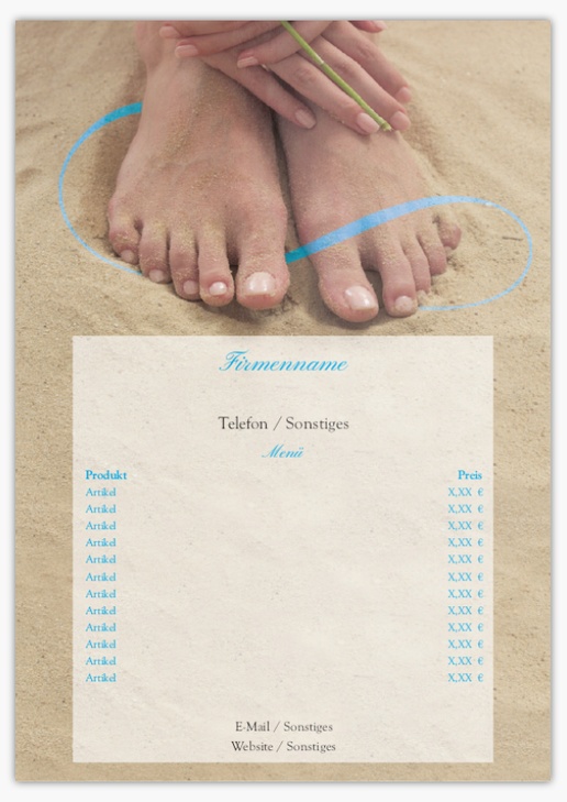 Designvorschau für Designgalerie: Postkarten Schönheit & Wellness, A5 (148 x 210 mm)