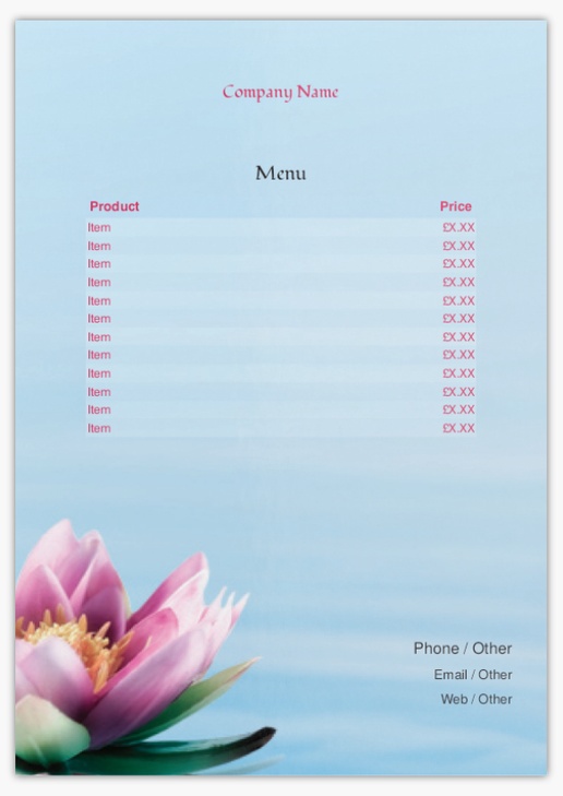 Design Preview for Design Gallery: Florists Postcards, A5 (148 x 210 mm)