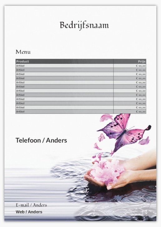 Voorvertoning ontwerp voor Ontwerpgalerij: Massage en reflexologie Ansichtkaarten, A5 (148 x 210 mm)