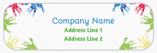 Design Preview for Nursery Schools Return Address Labels Templates, White Paper