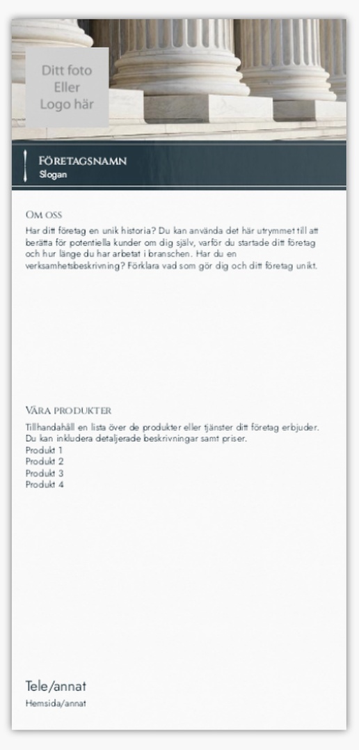 Förhandsgranskning av design för Designgalleri: Juridik & politik Vykort, DL (99 x 210 mm)