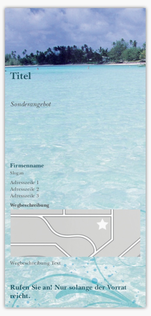Designvorschau für Designgalerie: Postkarten Unterkünfte, DIN lang (99 x 210 mm)