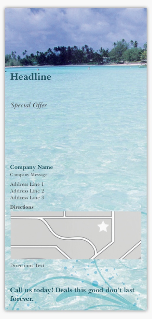 Design Preview for Design Gallery: Travel Agencies Postcards, DL (99 x 210 mm)