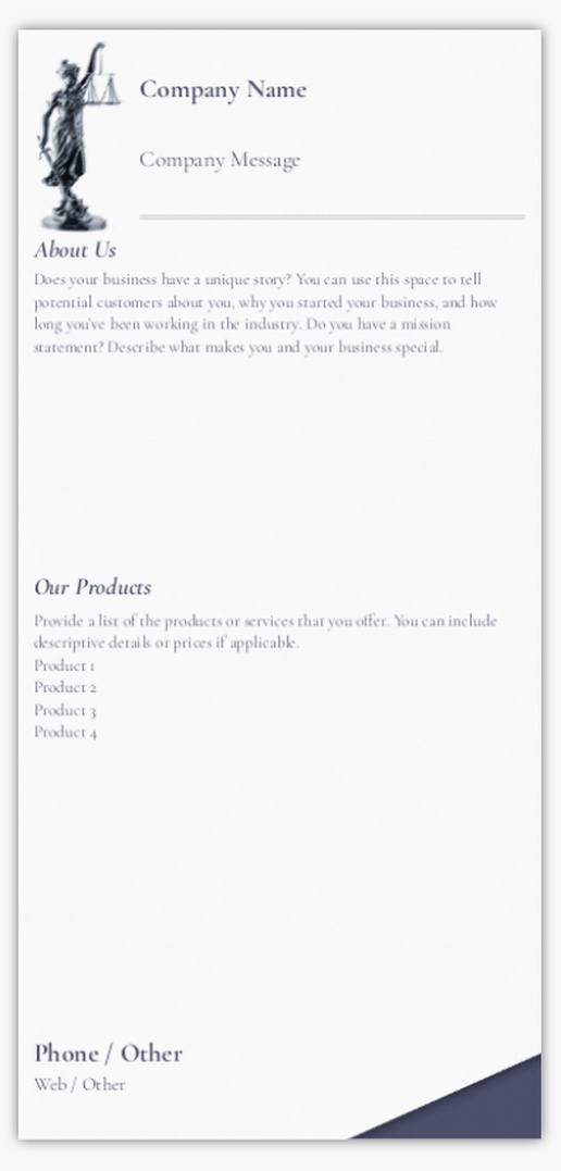 Design Preview for Design Gallery: Legal Postcards, DL