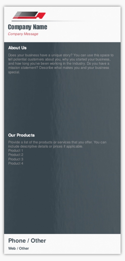 Design Preview for Design Gallery: Removals & Storage Postcards, DL (99 x 210 mm)