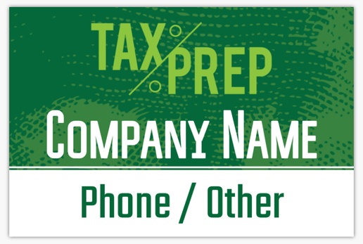 A tax tax completion green white design