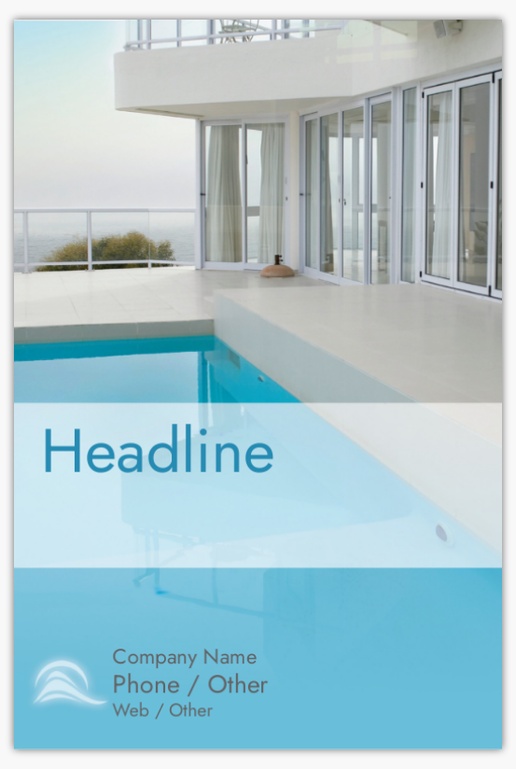 A couvre piscine coberturas gray blue design