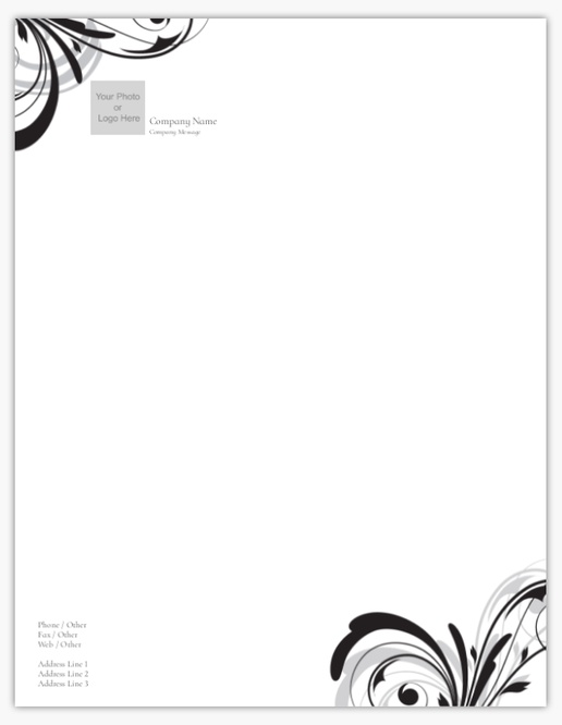 A 현대 hosteska black gray design for Events with 1 uploads