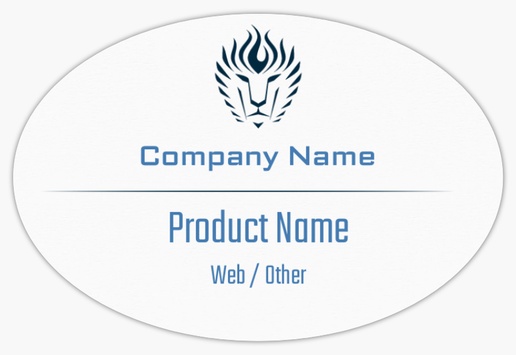 Design Preview for Design Gallery: Modern & Simple Product Labels on Sheets, 2" x 3" Oval