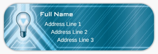 Design Preview for Electricians Return Address Labels Templates, White Paper