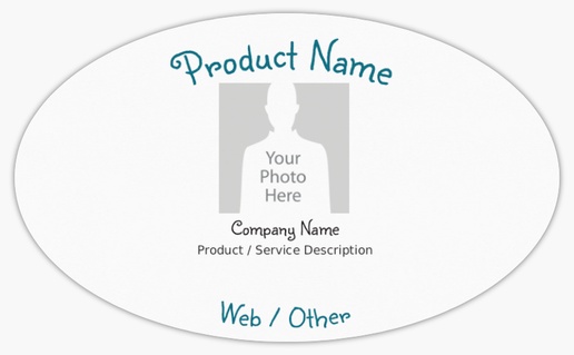 Design Preview for Business Services Product Labels on Sheets Templates, 3" x 5" Oval