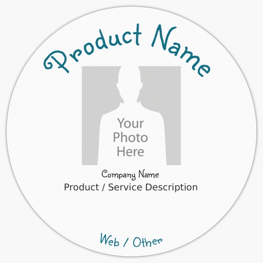 Design Preview for Business Services Product Labels on Sheets Templates, 3" x 3" Circle