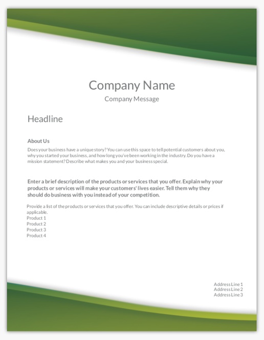 Design Preview for Finance & Insurance Custom Flyers Templates, 8.5" x 11"