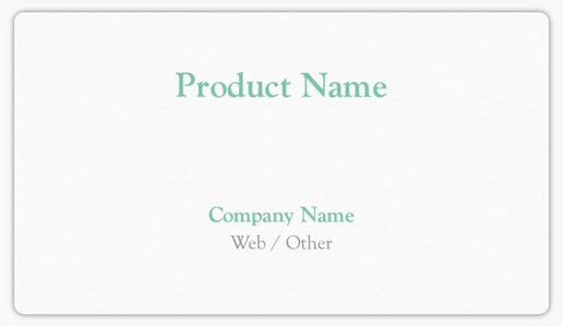 Design Preview for Design Gallery: Conservative Product Labels on Sheets, 2" x 3.5" Rounded Rectangle