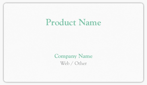 Design Preview for Conservative Product Labels on Sheets Templates, 2" x 3.5" Rounded Rectangle