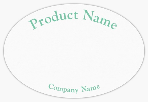 Design Preview for Conservative Product Labels on Sheets Templates, 2" x 3" Oval