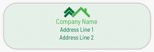 Design Preview for Design Gallery: Roofing Return Address Labels, White Paper