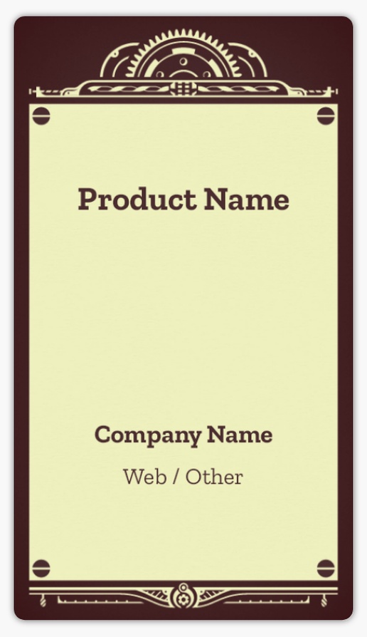 Design Preview for Design Gallery: Manufacturing & Distribution Product Labels on Sheets, 2" x 3.5" Rounded Rectangle