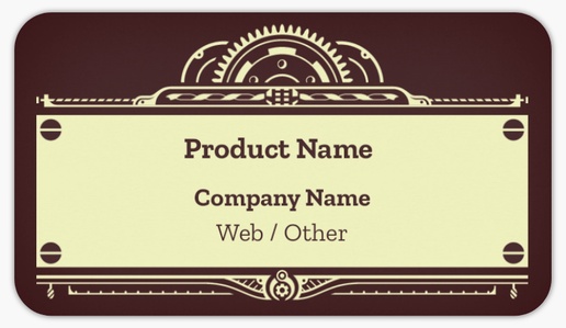 Design Preview for Manufacturing & Distribution Product Labels on Sheets Templates, 2" x 3.5" Rounded Rectangle