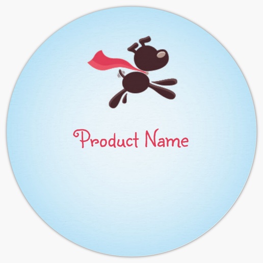 Design Preview for Design Gallery: Animals & Pet Care Product Labels on Sheets, 1.5" x 1.5" Circle