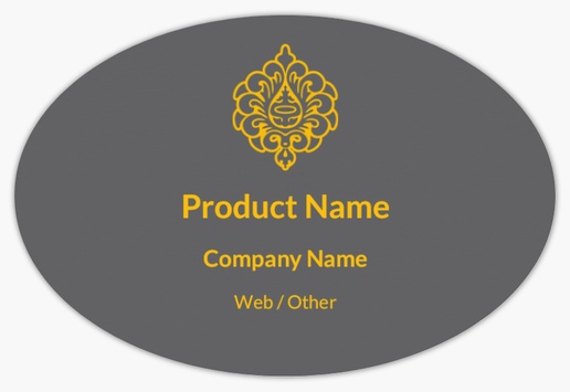 Design Preview for Retail & Sales Product Labels on Sheets Templates, 2" x 3" Oval