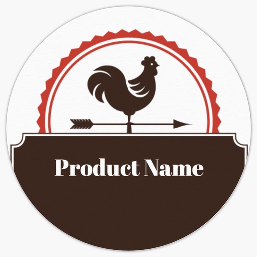 Design Preview for Animals Product Labels on Sheets Templates, 1.5" x 1.5" Circle