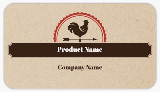 Design Preview for Food & Beverage Product Labels on Sheets Templates, 2" x 3.5" Rounded Rectangle