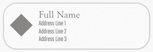 Design Preview for Legal Return Address Labels Templates, White Paper