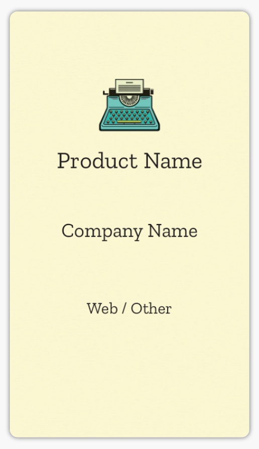 Design Preview for Marketing & Communications Product Labels on Sheets Templates, 2" x 3.5" Rounded Rectangle