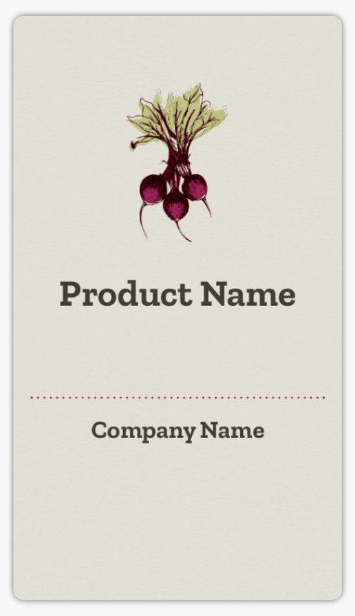 Design Preview for Design Gallery: Agriculture & Farming Product Labels on Sheets, 2" x 3.5" Rounded Rectangle