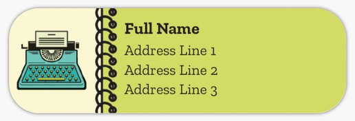 Design Preview for Writing & Editing Return Address Labels Templates, White Paper