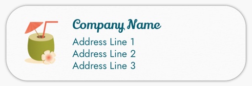 Design Preview for Accommodations Return Address Labels Templates, White Paper