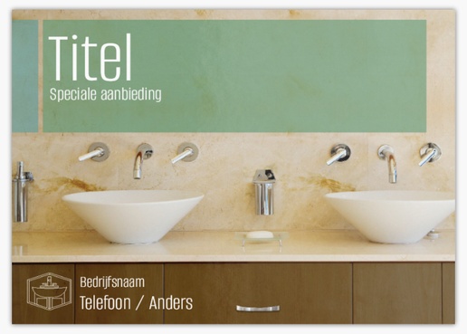 Voorvertoning ontwerp voor Ontwerpgalerij: Keuken en badkamer Ansichtkaarten, A6 (105 x 148 mm)